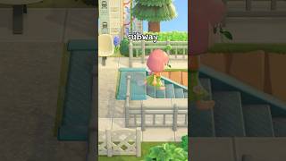 this springcore city island has its own subway station! 🚉🌷✨ #acnh