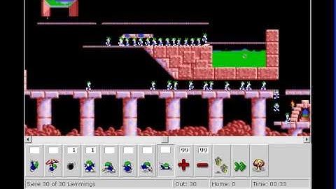 Lemmings - Mayhem Level 3 (DHTML solved)