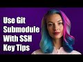 How to use git submodule with ssh key?