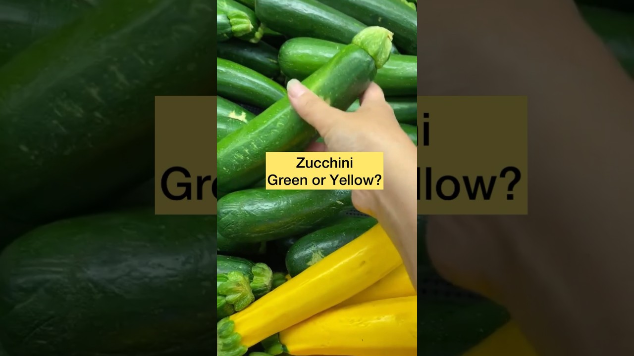 Green vs Yellow Zucchini - Which one better? 