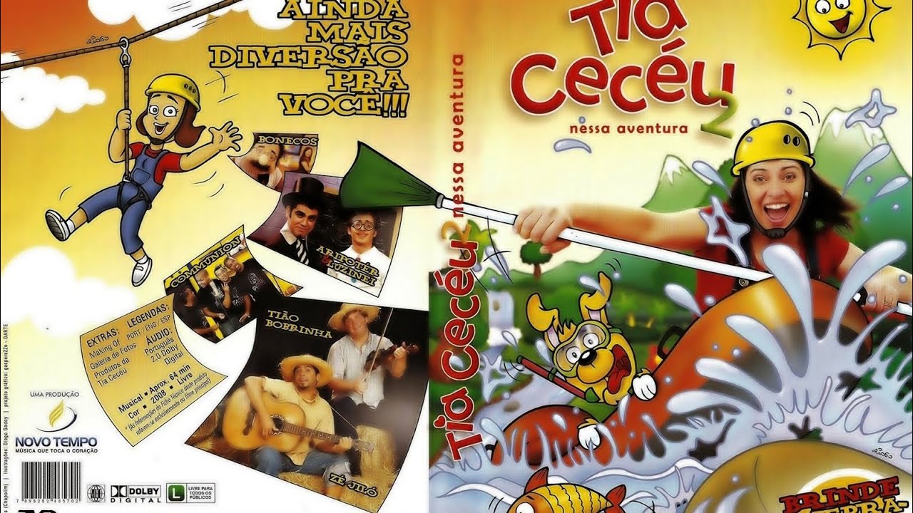 DVD Nessa Aventura Tia Cecéu Volume 2 Gravadora Novo Tempo / Novo
