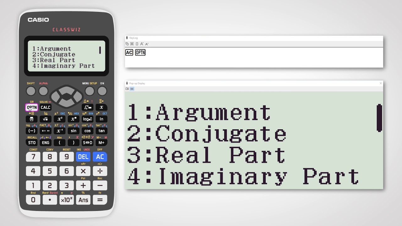 Complex Number - Using Casio fx-991EX Casswiz Scientific Calculator