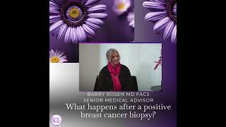 What happens after a positive breast cancer biopsy?