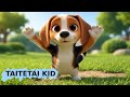 Happy Little Beagle - Fun Animated Music Video for Kids -  Children's song - TAITETAI KID
