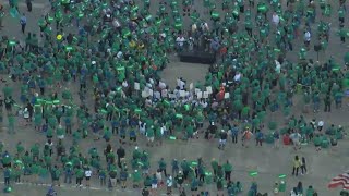Unionized Workers Calling For Fair Wages, Affordable Benefits During Rally In Philadelphia