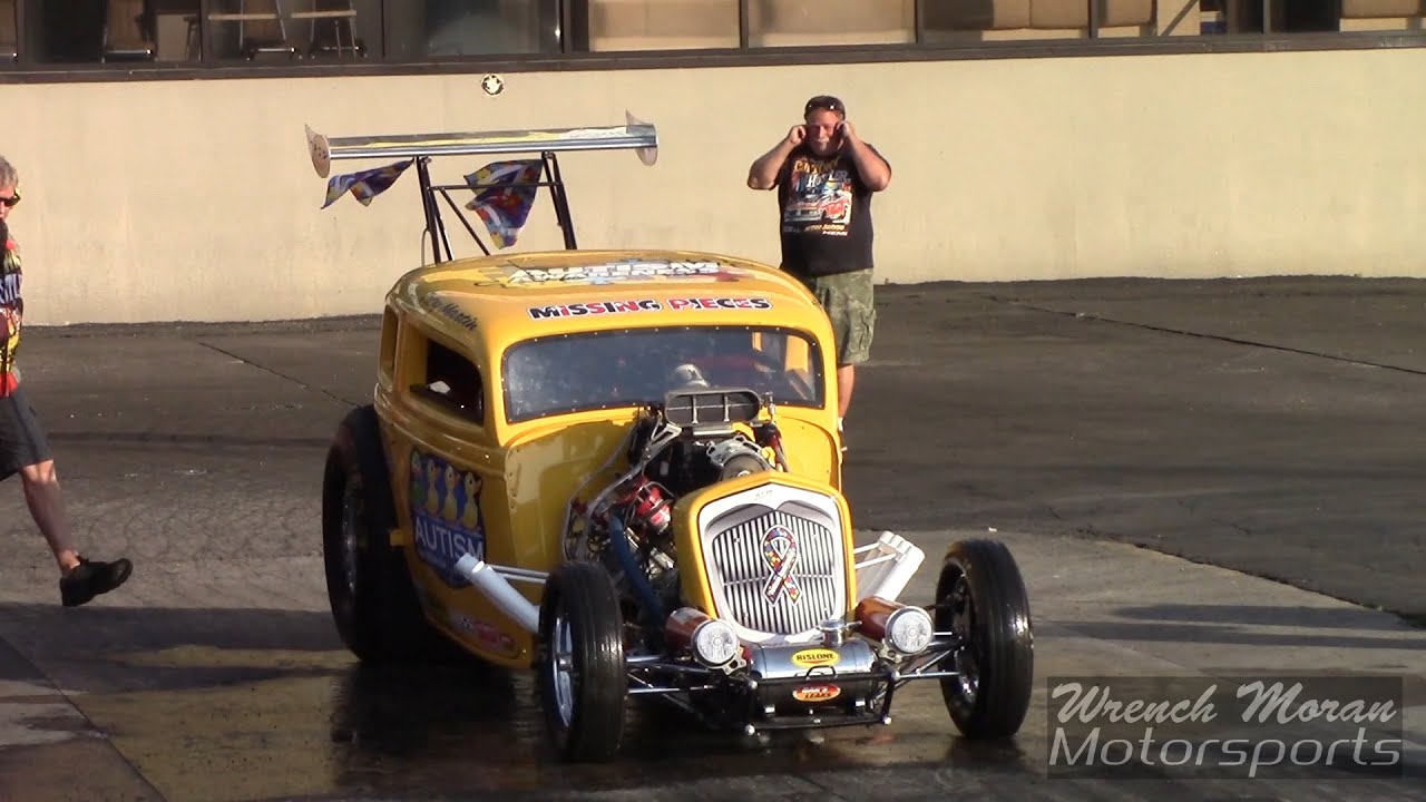 Autism Awareness Nitro Burning Dragster at Goodguys