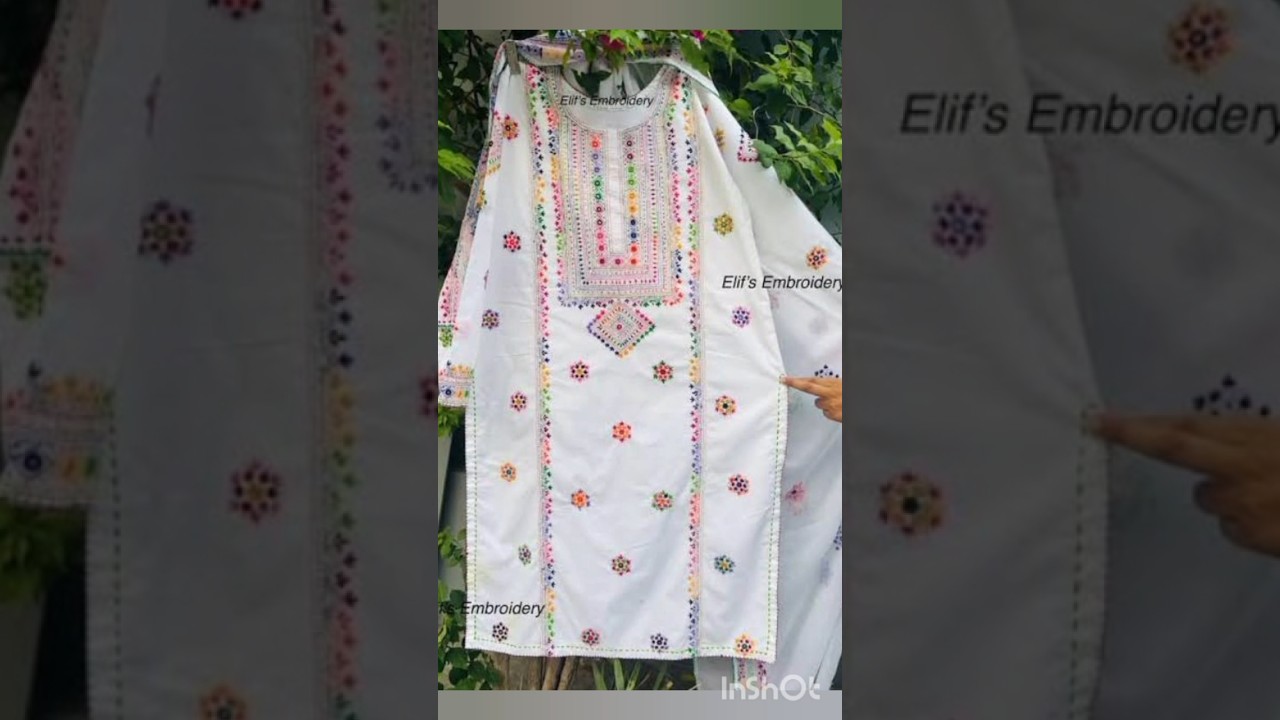 Hand Embroidery Sindhi Work 🌸 | Viral Design