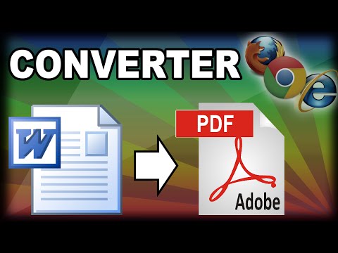 Vídeo: Como Converter Um Arquivo Do Formato Word Para PDF