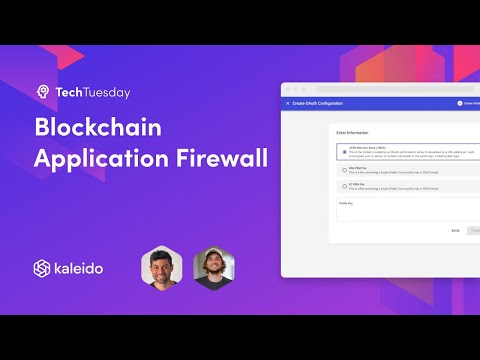 Kaleido Blockchain Application Firewall