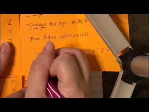 Chapter 3 Integers Foldable Gryffindor Math 7