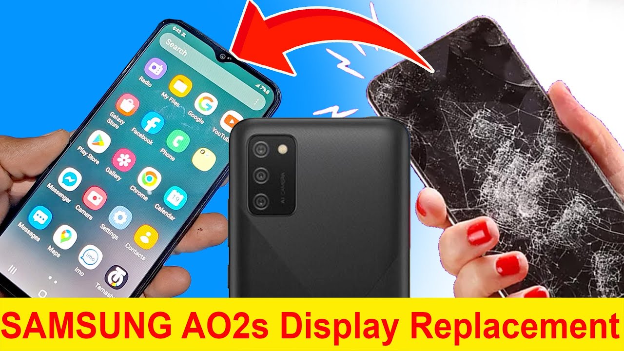 Samsung Galaxy A02s Display Screen LCD Combo Unit Replacement | Samsung A02s Broken Screen Fix