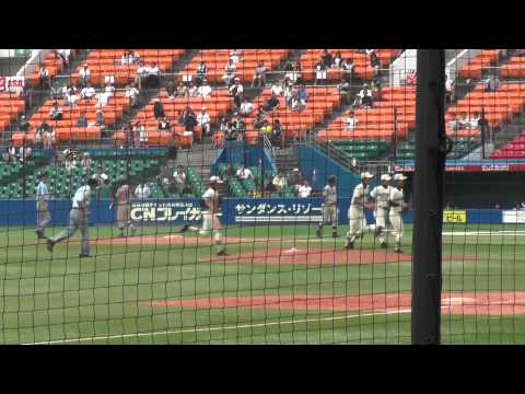 習志野高校　勝利の瞬間　２０１３年　夏の高校野球千葉大会　習志野対決　日大習志野戦