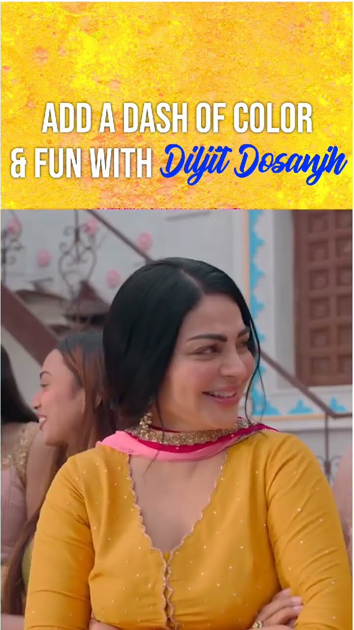 Color, love, and the beats of Lehnga by Diljit Dosanjh—celebrating Holi in style! ? #shorts