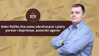 Kako Sam Obračunati I Platiti Poreze I Doprinose ,Autorski Ugovor 2 Ft1P Sve O Porezima U Srbiji
