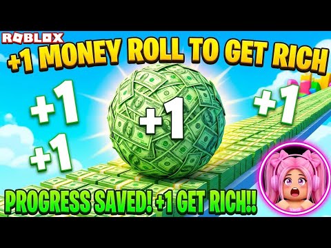 I became a billionaire 💵💸 in +1 MONEY ROLL TO GET RICH 🤑😎 ROBLOX EDITION 