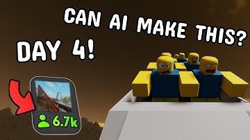 Can AI Make A THEME PARK GAME In ROBLOX? -Day 4