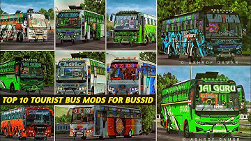 TOP 10 BEST KERALA TOURIST BUS MODS For Bussid😍Zedone Mod For Bussid | Tourist Bus Mod #bussidmod
