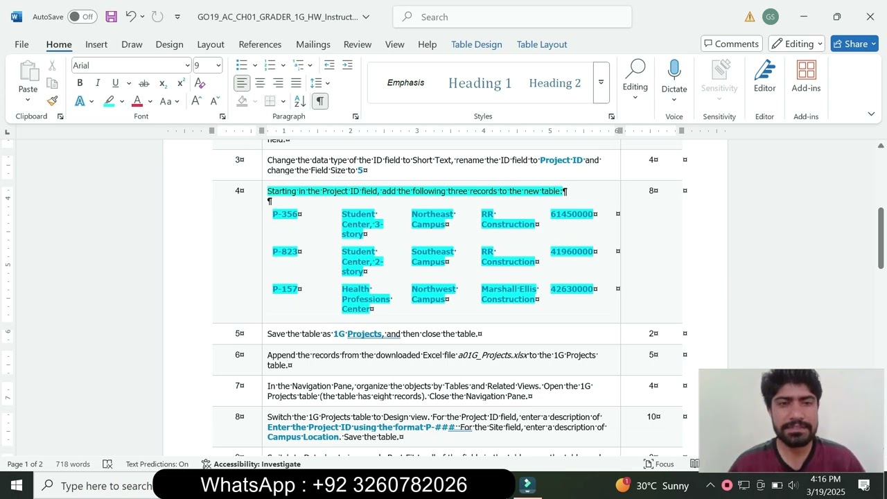 GO19_AC_CH01_GRADER_1G_HW - College Construction 1.0 | AC CH01 GRADER 1G HW College Construction 1.0