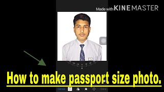 How to make passport size photo from picsart.