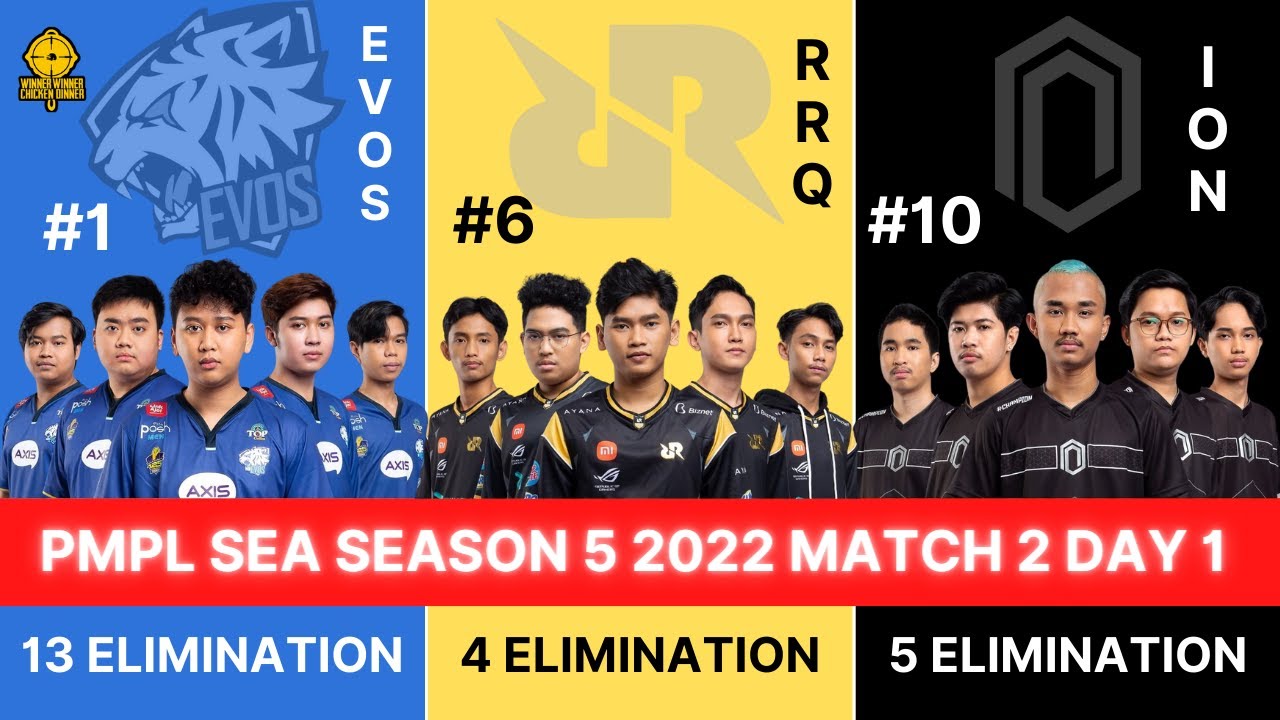 EVOS WWCD!!! PMPL SEA Season 5 2022 Match 2 Day 1 | Evos Reborn RRQ Ryu Ion Esports