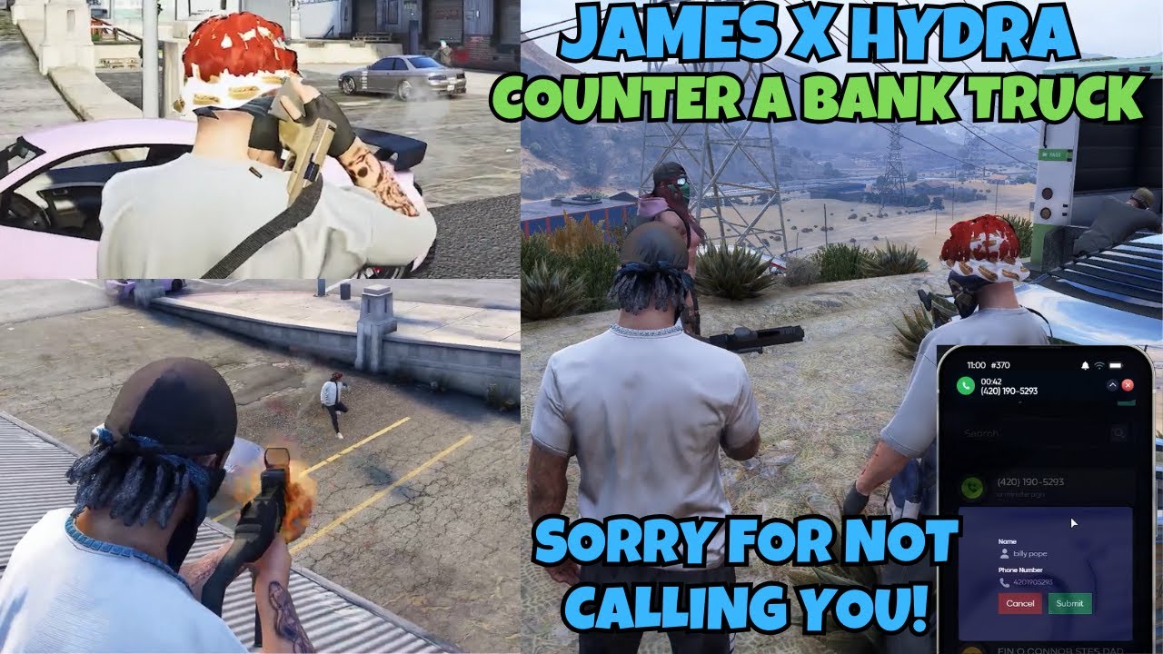 James & Hydra Counter A Bank Truck & James Gets a Call from a Guy They SMOKED | NOPIXEL 4.0 GTA RP