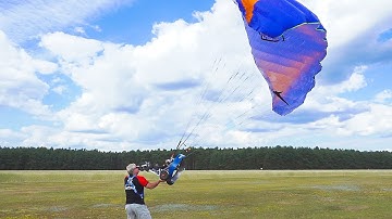 AWESOME RC MODEL PARAGLIDER MOTOR FLIGHT DEMO!! *REMOTE CONTROL PARAGLIDER