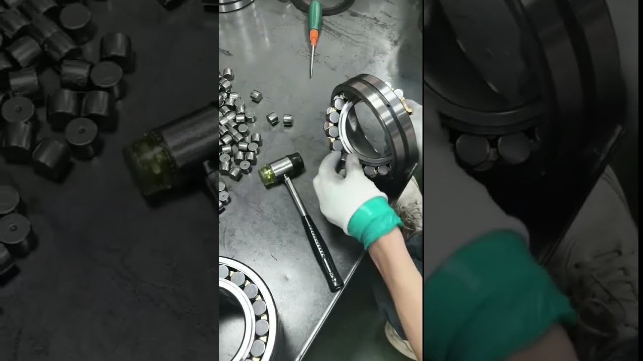 Spherical Roller Bearing Assembly in Progress 