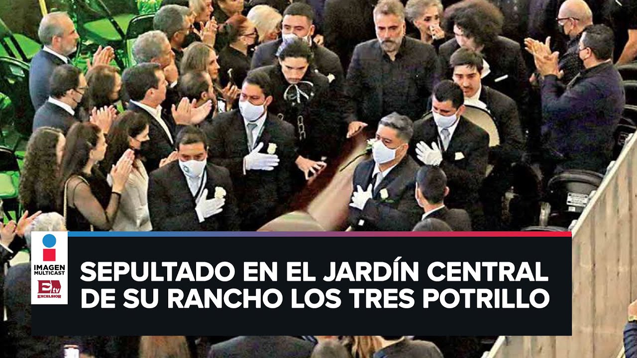 Con música ranchera, miles dan último adiós a Vicente Fernández - YouTube