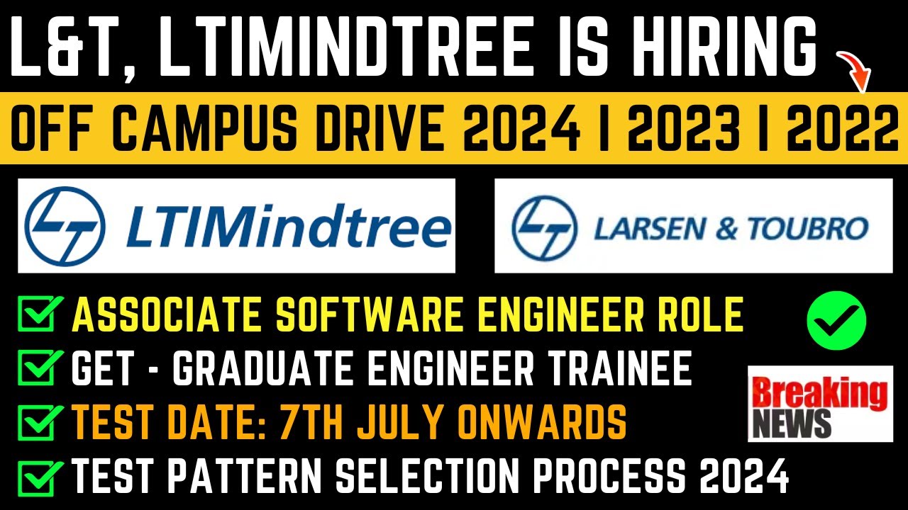 Biggest L&T, LTIMindtree Direct Freshers Mass Hiring | OFF Campus Drive ...