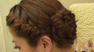 French Braid Updo 編みこみアップスタイル編 Reupload Youtube