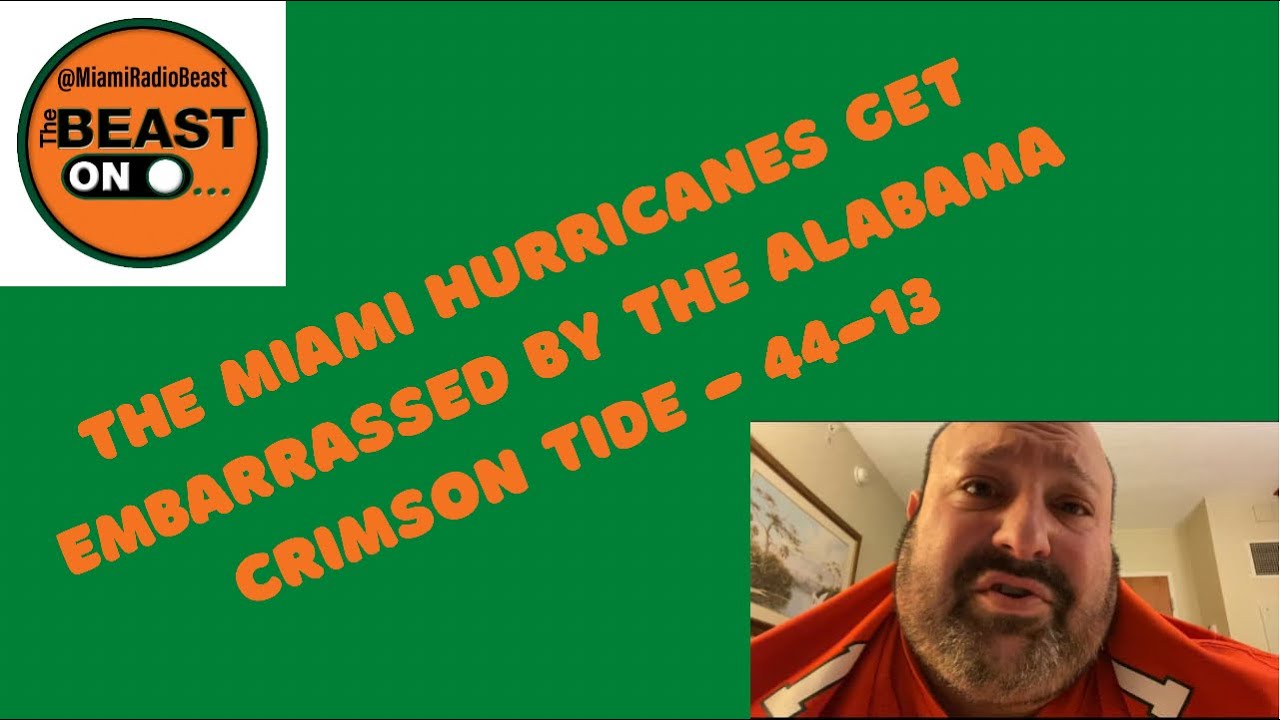 The Miami Hurricanes Got Embarrassed By the Alabama Crimson Tide 44-13