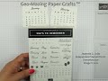 DIY Calendar Line-Up Templates for the Days to Remember Stamp Set by Stampin'Up!©