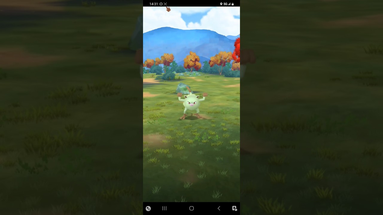 Pokémon GO - Catching a Shiny Mankey - YouTube, image size:1280x720
