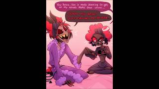 Alastor &amp; Velvette’s Gossip Session! (Hazbin Hotel Comic Dub) #hazbinhotel #alastor #velvette #fyp