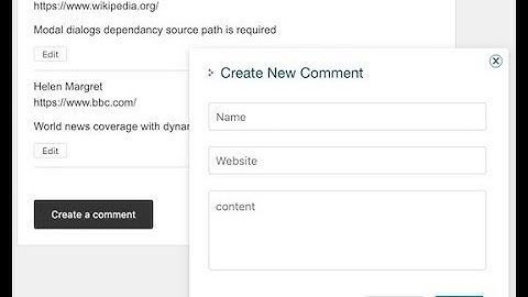 Add Edit Comment using jQuery Dialogify