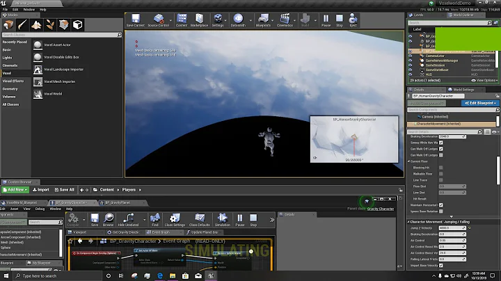 directional gravity with voxel plugin