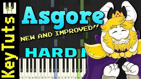 NEW AND IMPROVED Asgore from Undertale - Hard Mode [Piano Tutorial] (Synthesia)