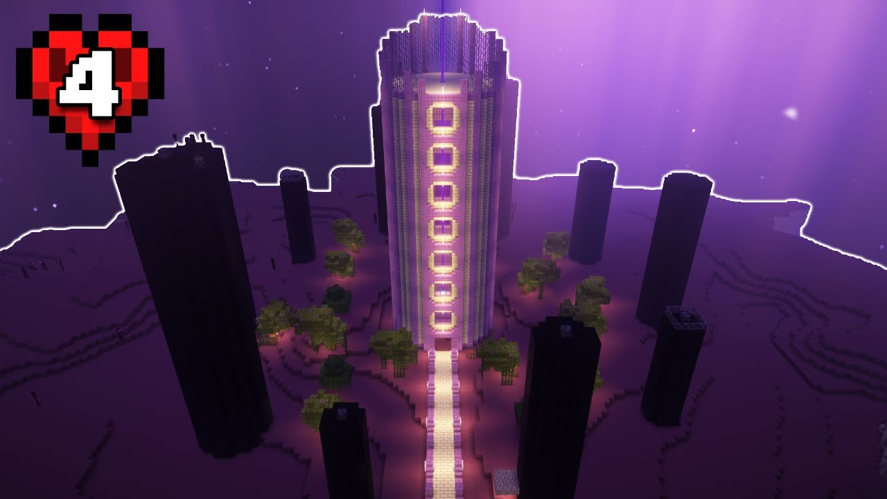 I Transformed The End In Ultra Hardcore Minecraft - YouTube