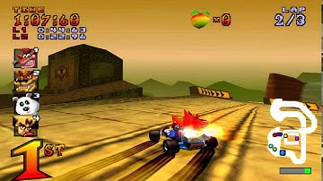 Crash Team Racing (NTSC) 101% Walkthrough - Part 9 - Papu