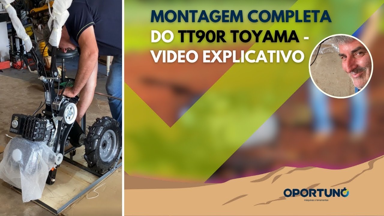 Montagem motocultivador 7 HP TT90 Toyama