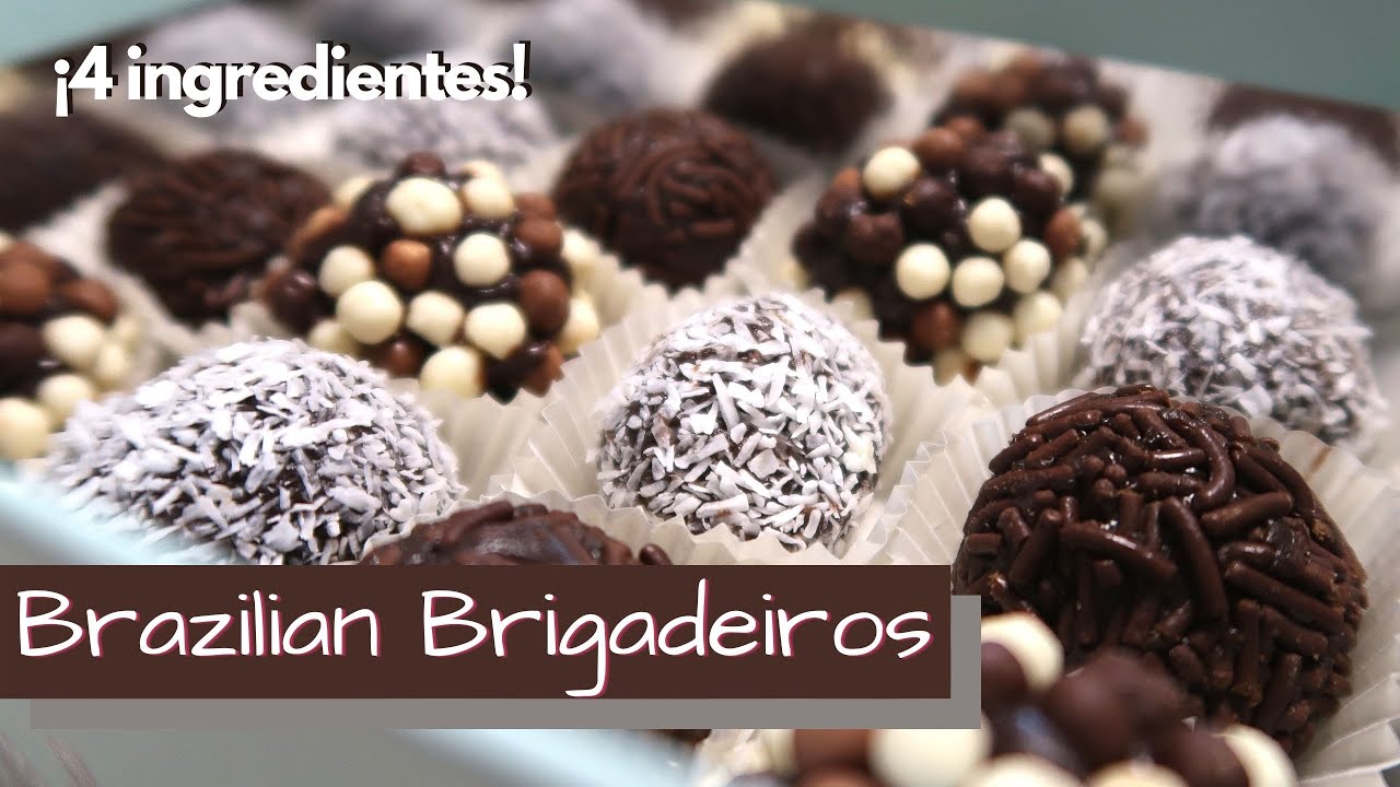 Brigadeiros Brasileños Tradicionales -4 ingredientes / Brazilian Brigadeiros