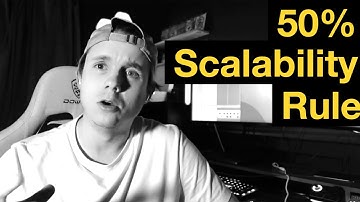 The 50% Rule of Scalability in Software Engineering