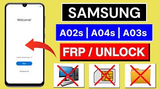 All Samsung Galaxy A02s/A04s/A03s | Frp Bypass Without PC | Android 12/13/14 Google Account Bypass