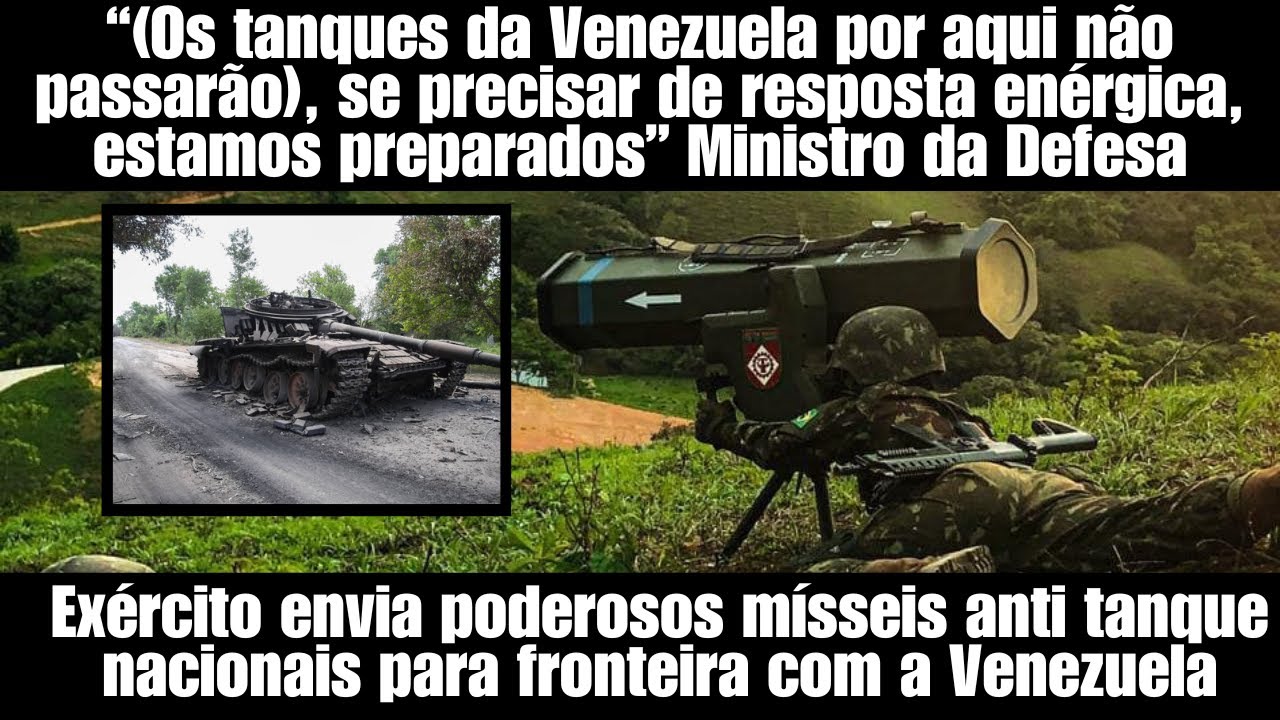 Exército envia 16 blindados para a fronteira do Brasil com a Venezuela