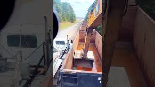Excavator Unloading Train Car #excavator 