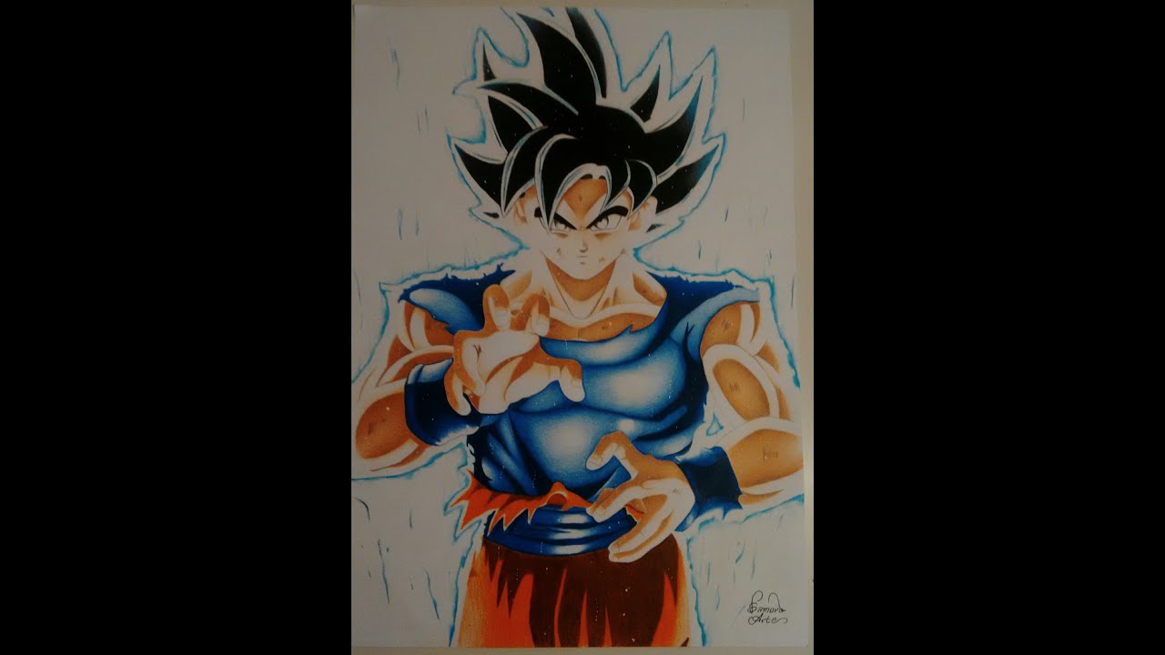 Desenhando goku instinto superior!(speed drawing)#desenhosdeanimes