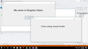 How to call another form in visual studio