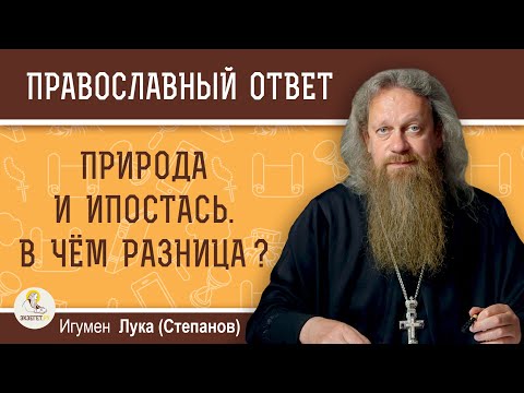 ПРИРОДА И ИПОСТАСЬ. В чем разница ?  Игумен Лука (Степанов)