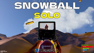 How i solo Snowball on force wipe in RUST...