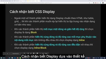 Tự Học HTML & CSS - Bài 12 Hướng dẫn điều chỉnh hiển thị thành phần CSS Display